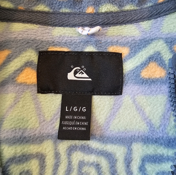 Quiksilver Women's •Size Large• Heritage Full Zip Fleece w/ Pockets Aztec Print - Picture 5 of 8